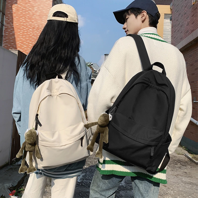 出游书包高中男大学生大容量旅行电脑休闲双肩包新款潮女简约背包