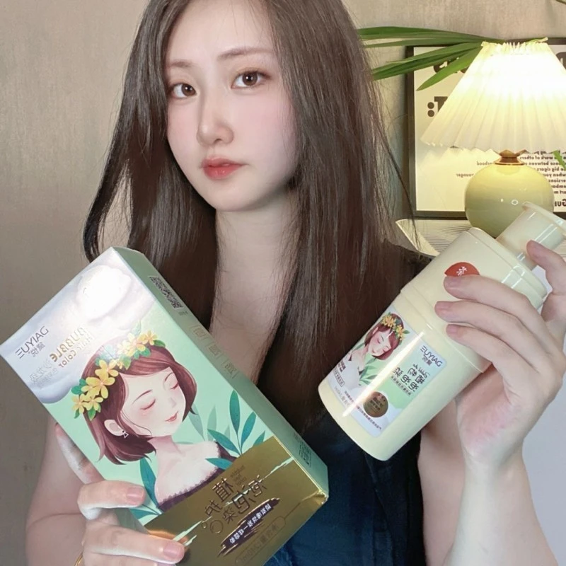 黛悦植物泡泡染240ML/盒植物染发膏
