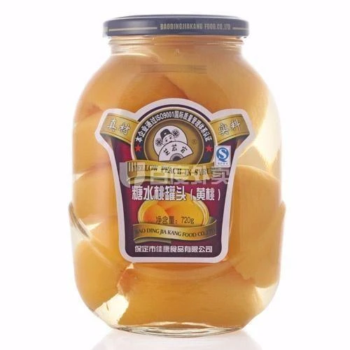 芝麻官糖水黄桃720g/瓶