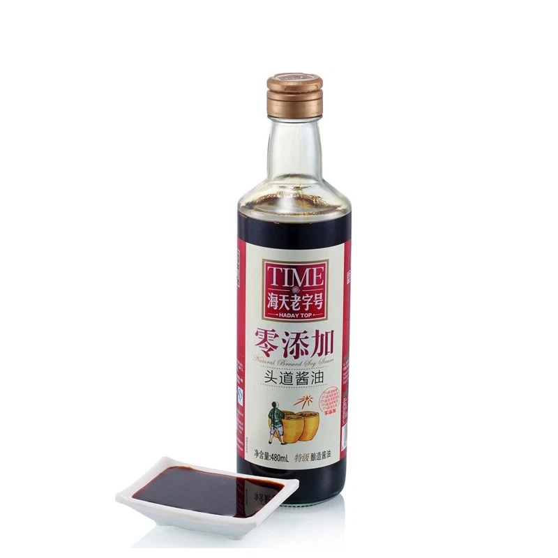 海天零添加头道酱油480ml/瓶