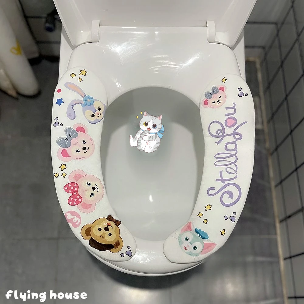 马桶坐垫家用马桶贴坐便器垫圈粘贴式坐便垫套夏春秋冬季四季yw