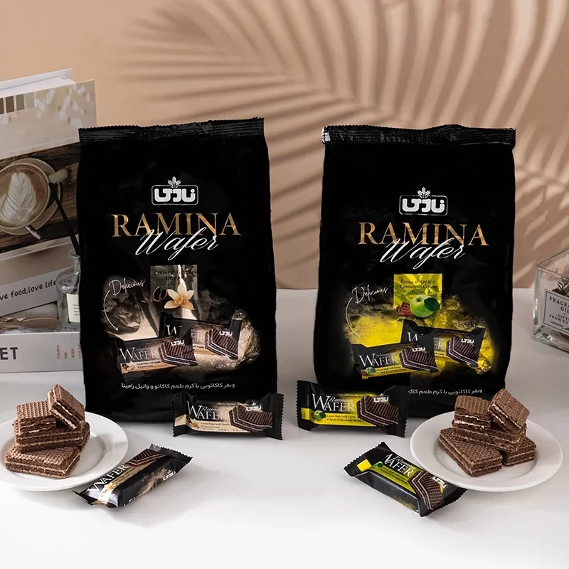 2025年1月麦塔克伊朗进口夹心巧克力威化饼干香草 苹果味210g/袋