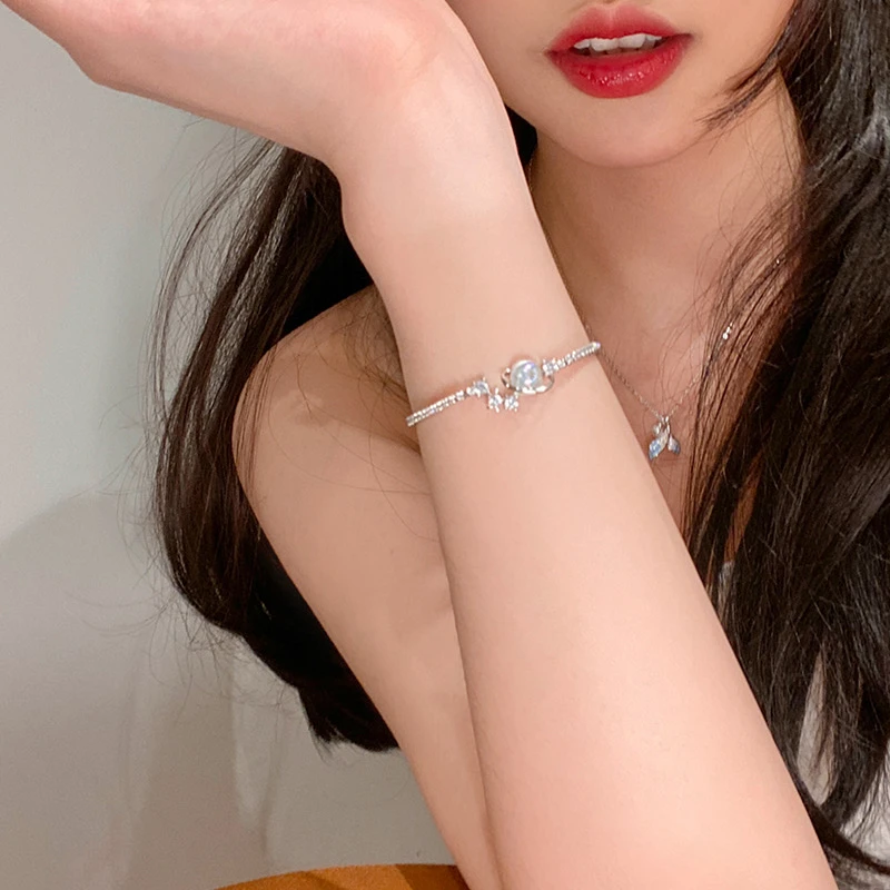 铜合金手链 AL2618 星球抽拉手链女生夏季ins小众设计闺蜜网红