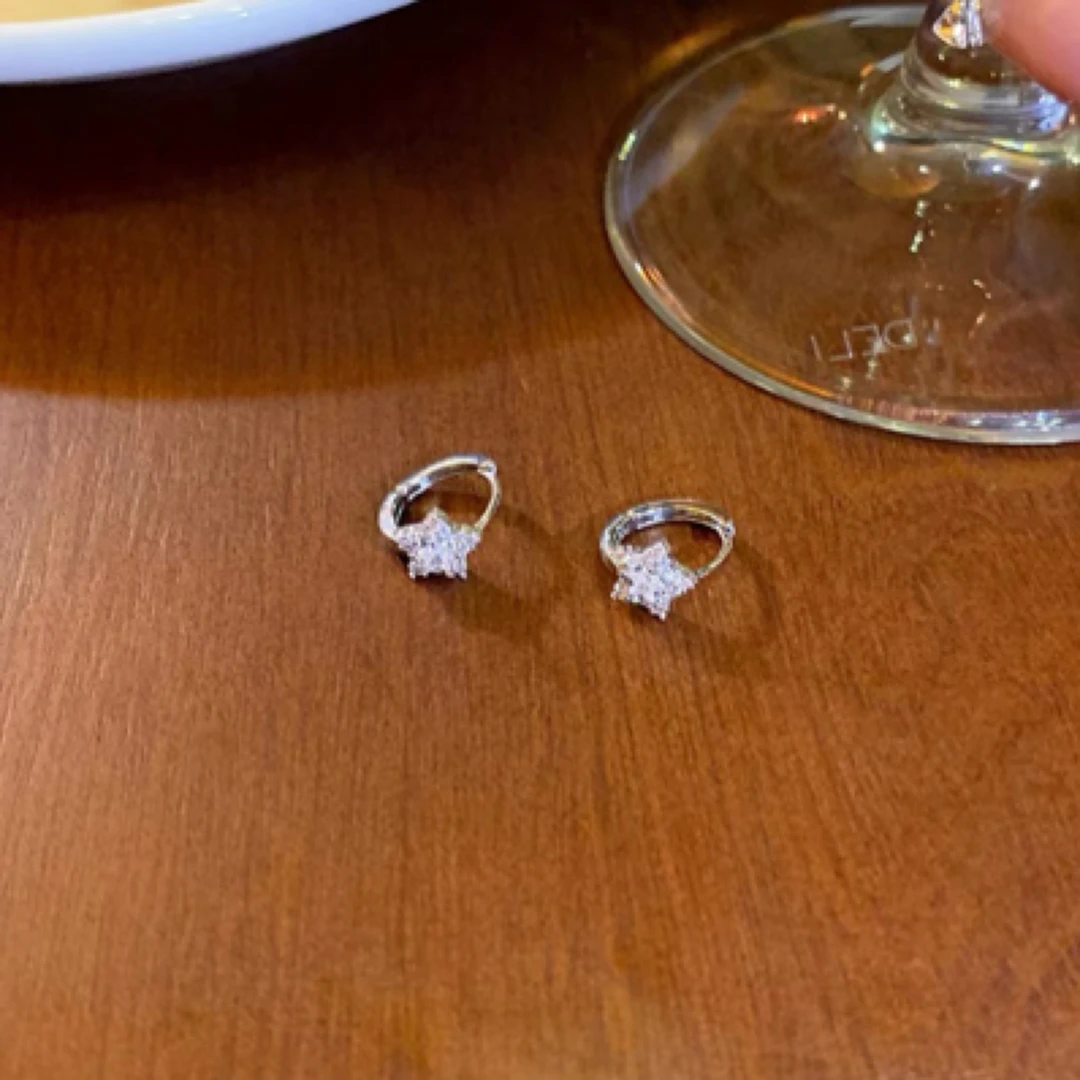 铜合金耳饰 AL5165 星星耳扣耳圈高级感独特耳饰耳环耳钉气质轻奢