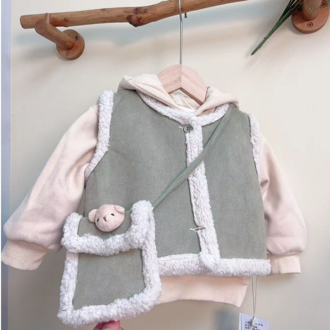 2024深秋冬儿童加绒小童韩版童装套装时尚反季清清