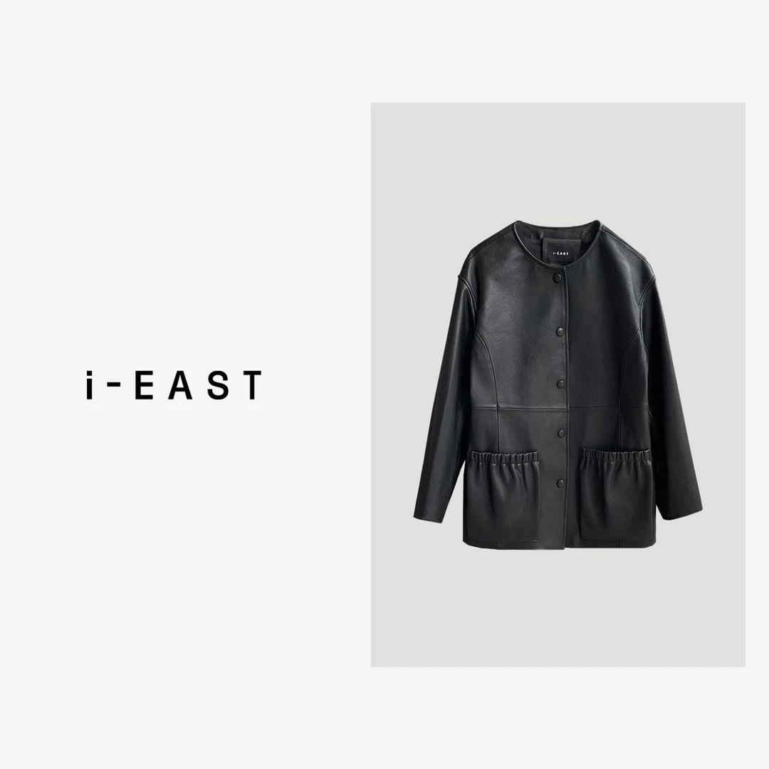 i-EAST 人间富贵家~简约双口袋休闲外套YZ2636
