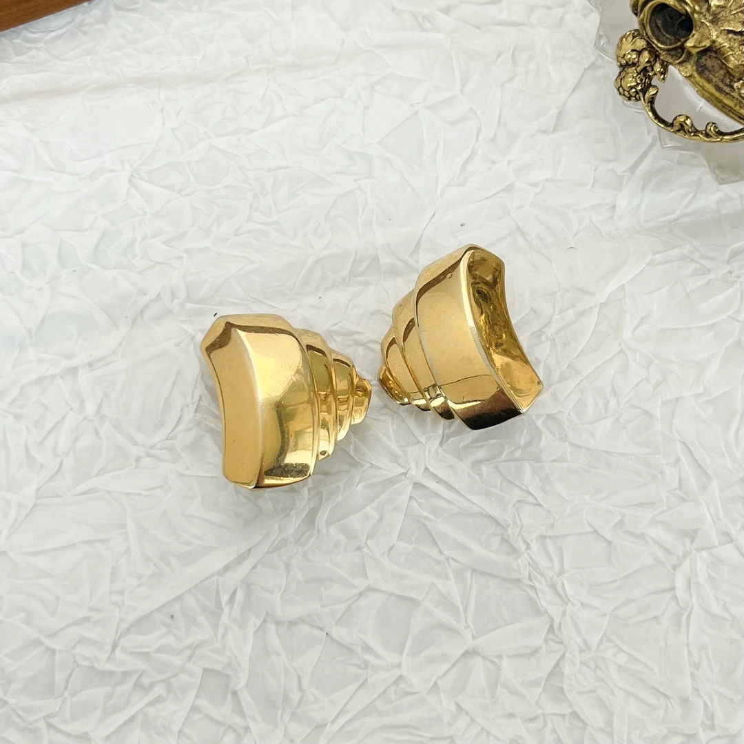 合金耳饰 莫奈素耳夹