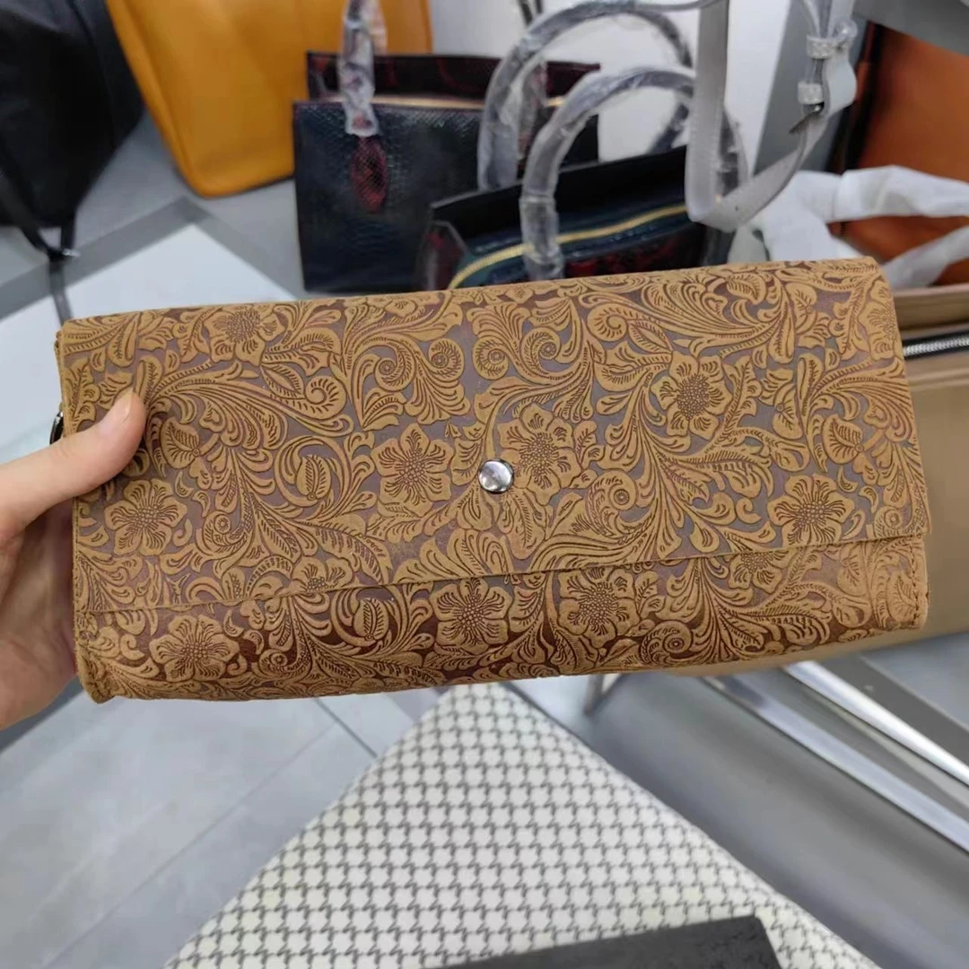 复古刻花包包新款