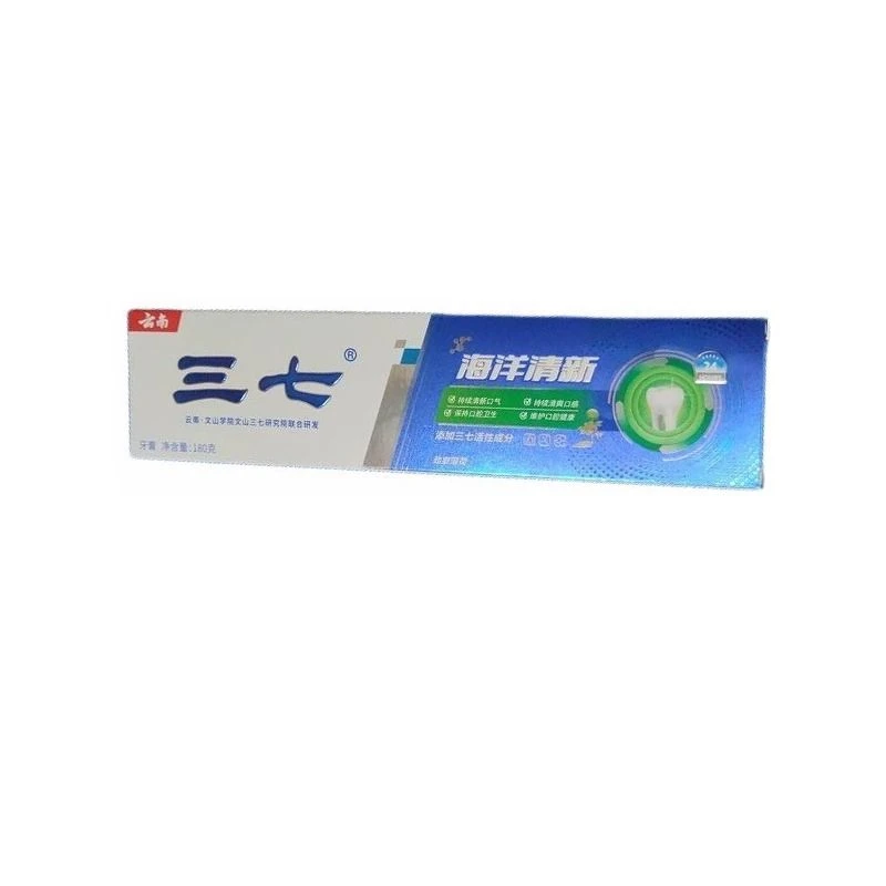 三七海洋劲爽薄荷牙膏180g/盒