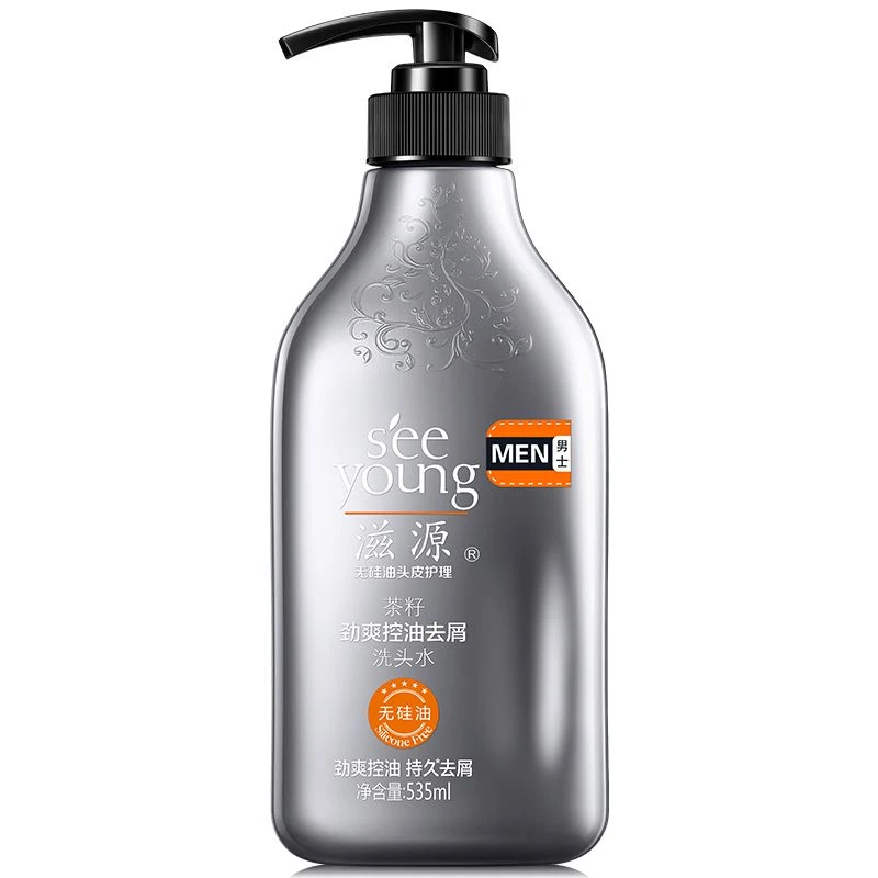 滋源男士茶籽劲爽控油去屑洗头水535ml