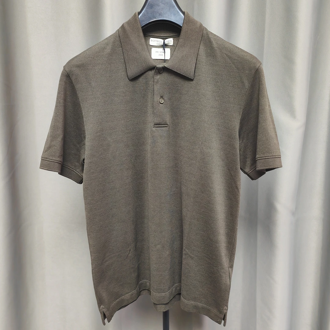 全新未使用 BOTTEGA VENETA/葆蝶家 男翻领夏季休闲半袖公价5800