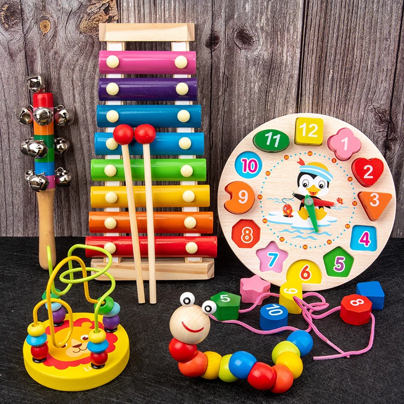 婴幼儿童敲击乐器1-3岁八音手敲琴6-8八个月宝宝玩具益智音乐玩具