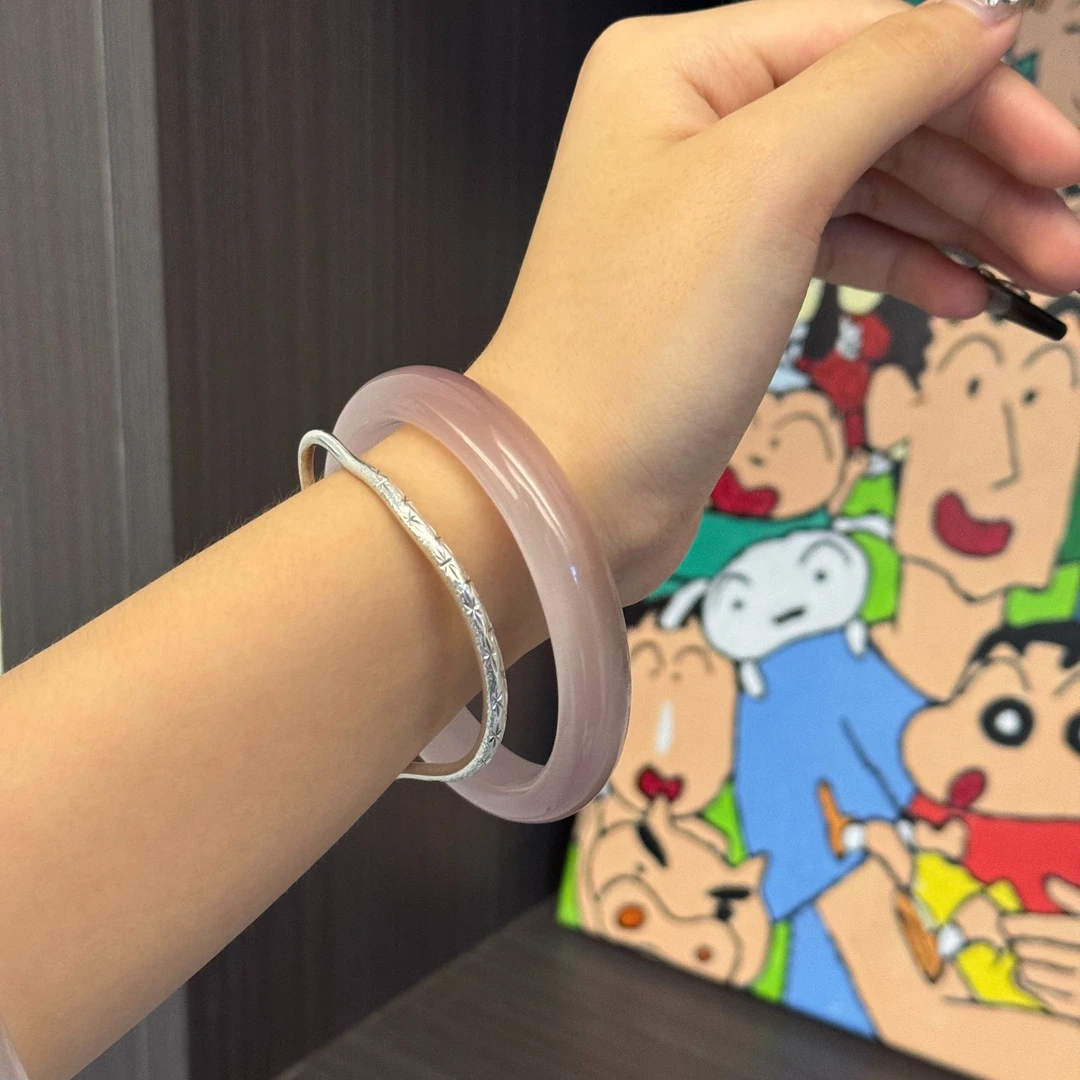 香槟粉温柔甜美款仙女手镯 58圈口