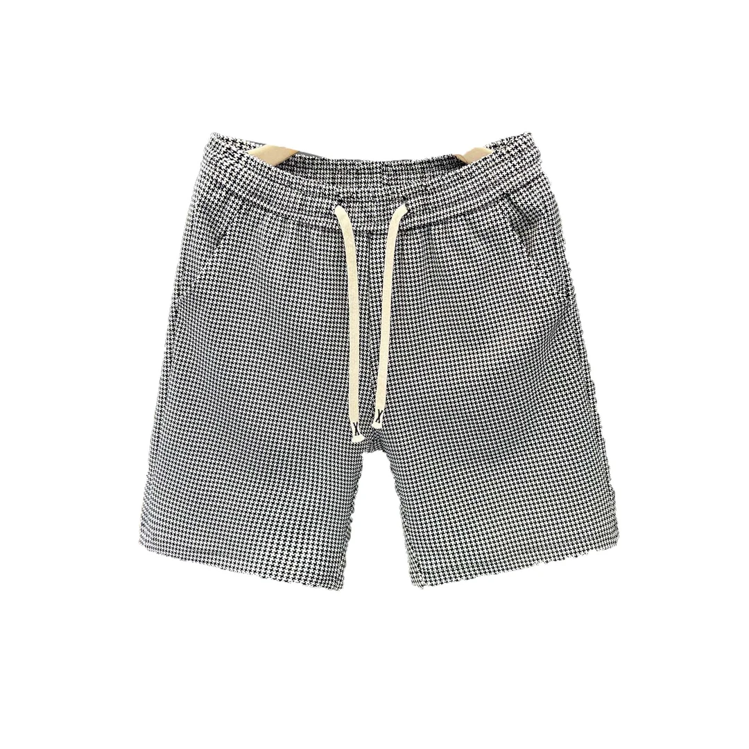 冠欧奥斯 新款夏季五分裤千鸟格百搭薄款运动大裤衩男士休闲裤