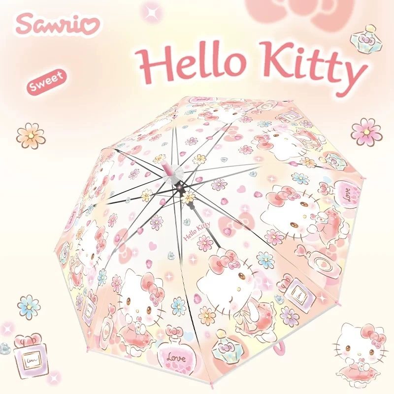 三丽鸥正版授权雨伞透明长柄雨伞kitty雨伞品牌高颜值三丽鸥雨伞