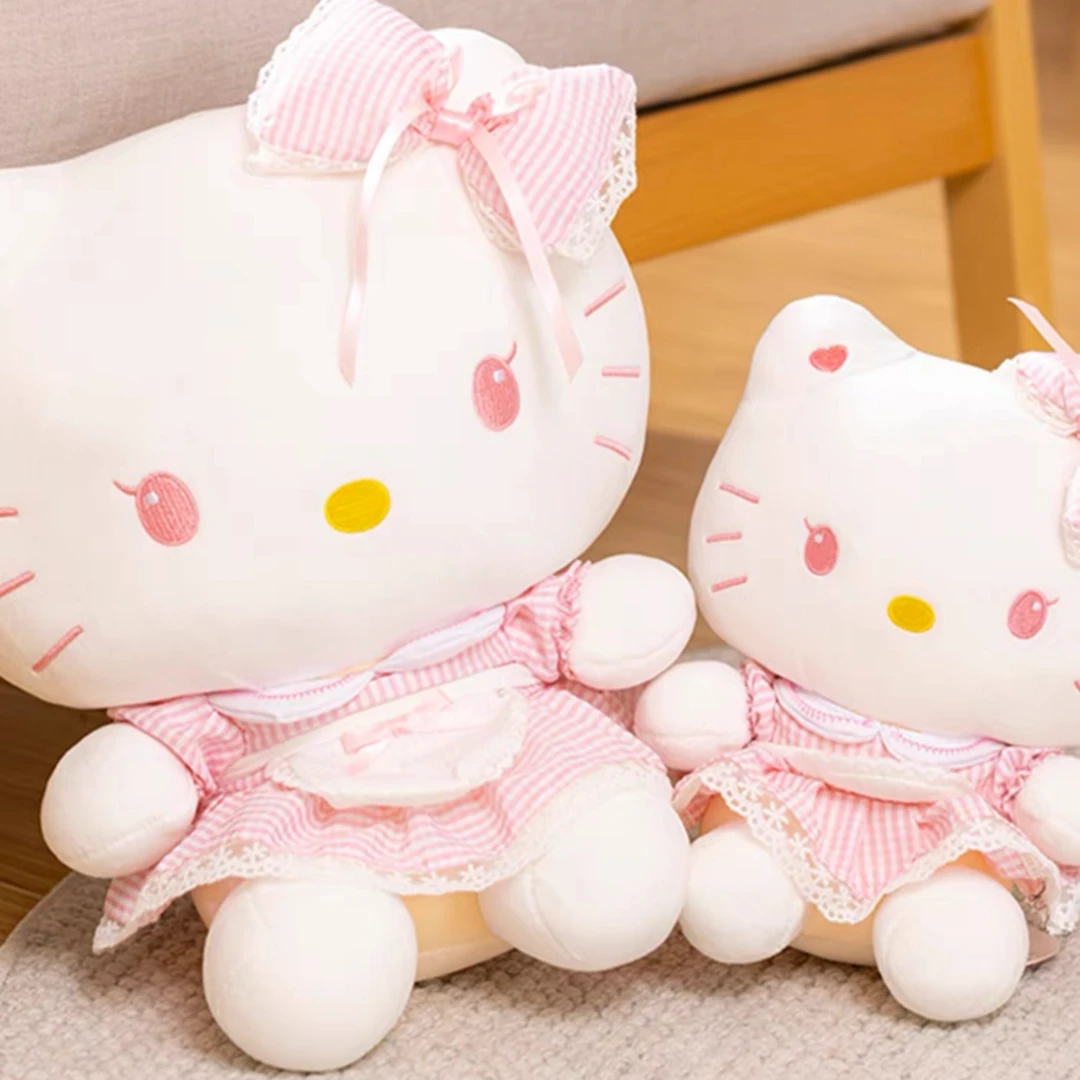 三丽鸥正版授权凯蒂猫洛丽塔毛绒公仔hellokitty可爱粉色少女心萌