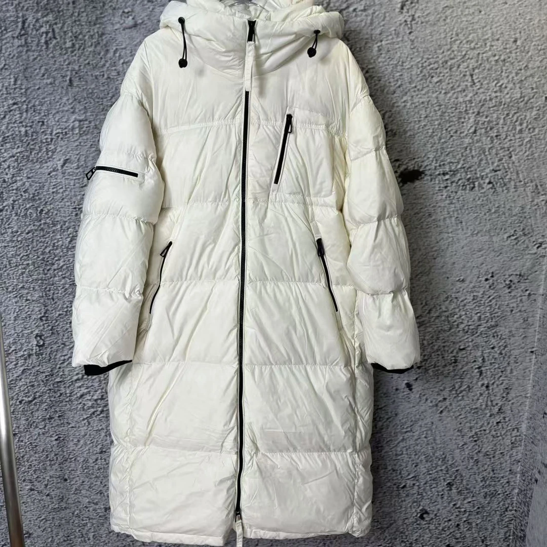 白月光奢品羽绒中长款90白鸭绒羽绒服