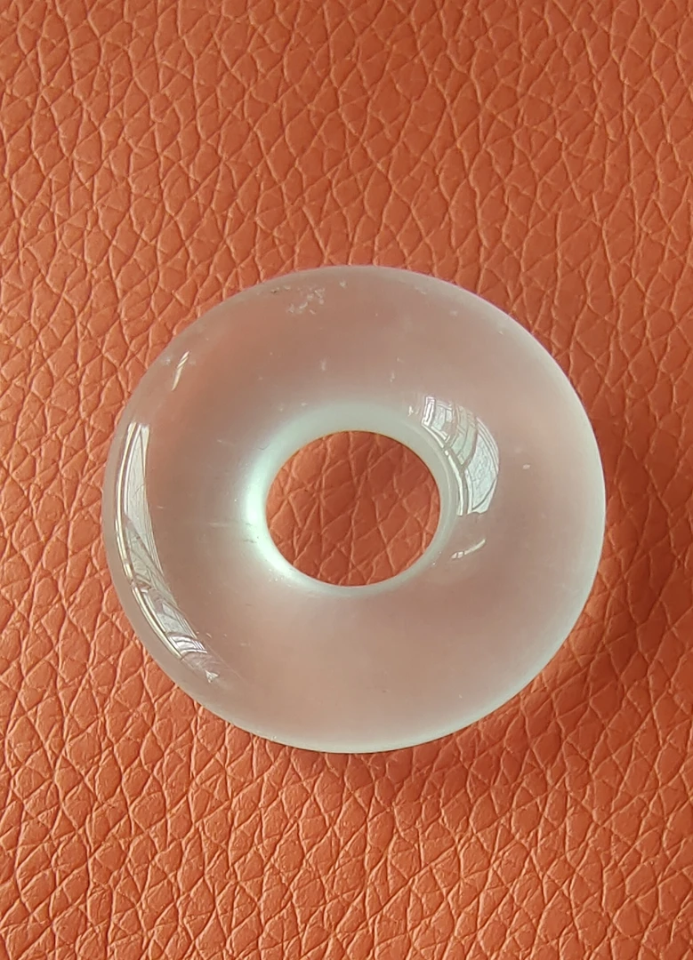 [俄料] 石英质玉 甜甜圈（裸石赠送绳子）