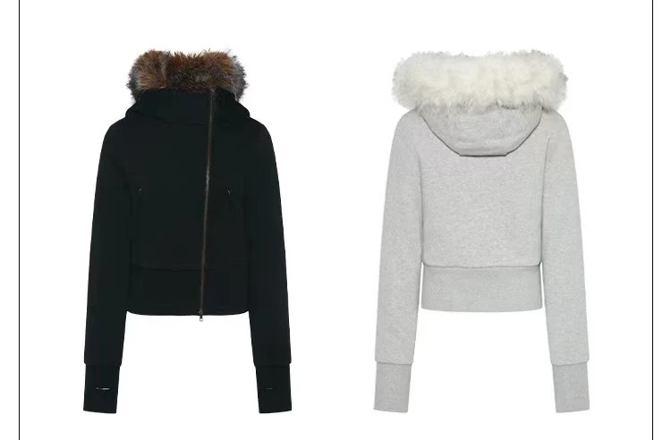 加绒加厚保暖卫衣外套 内胆可拆