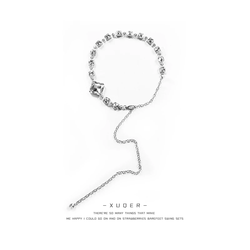 XULU原创轻奢ins风气质百搭腰链小众设计时尚水钻女性腰带复古