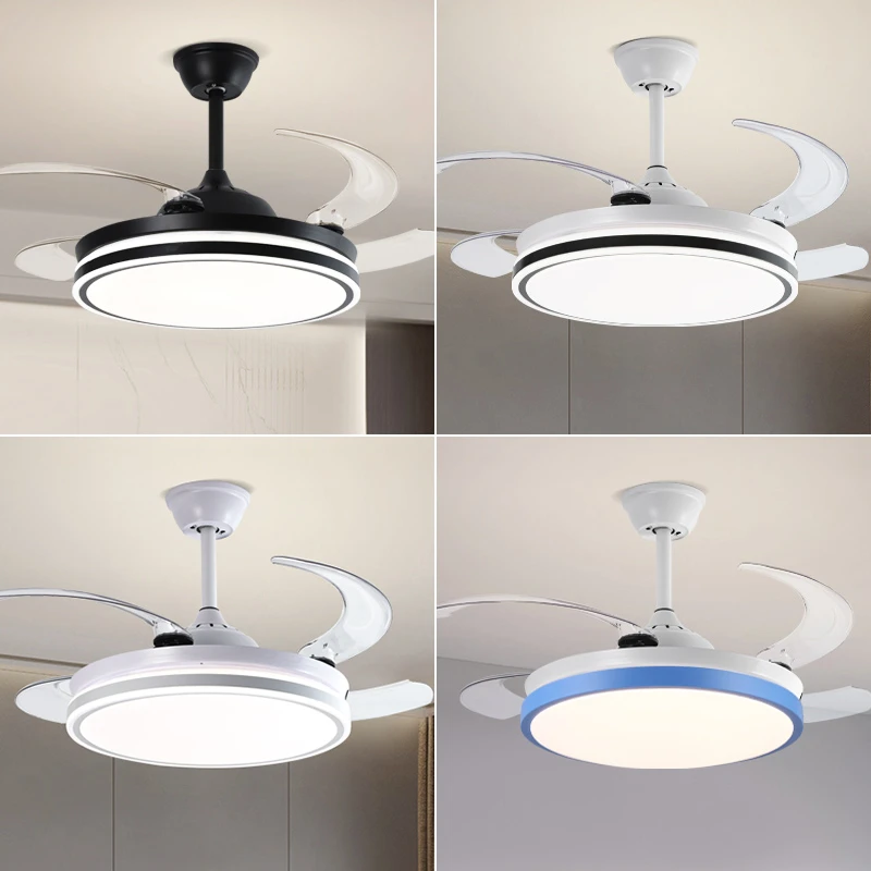 隐形风扇灯变频遥控客厅吊扇灯吸顶家用餐厅卧室简约电扇吊灯一体
