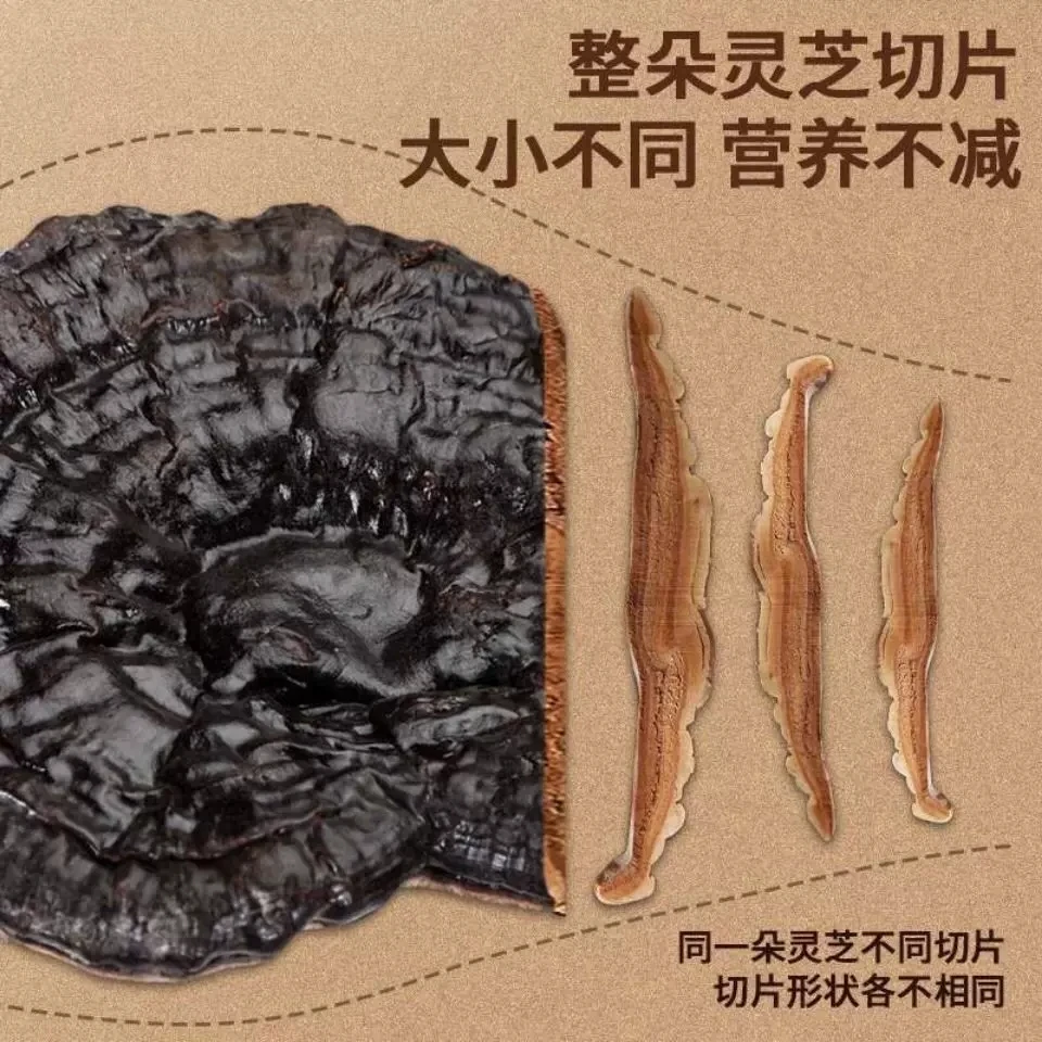 【广府】黑灵芝丨长白山大自然正品煲汤煮水泡酒深山灵芝茶