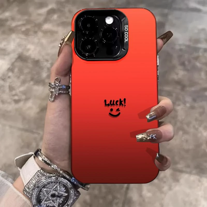 笑脸适用iqoo12彩银手机壳新款iqoo12pro手机套vivo硅胶软边全包