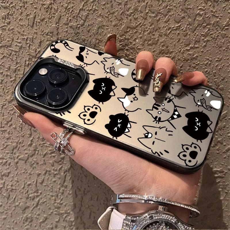 线条猫咪适用oppoA2M手机壳新款oppoa2pro手机套a2硅胶软边全包防