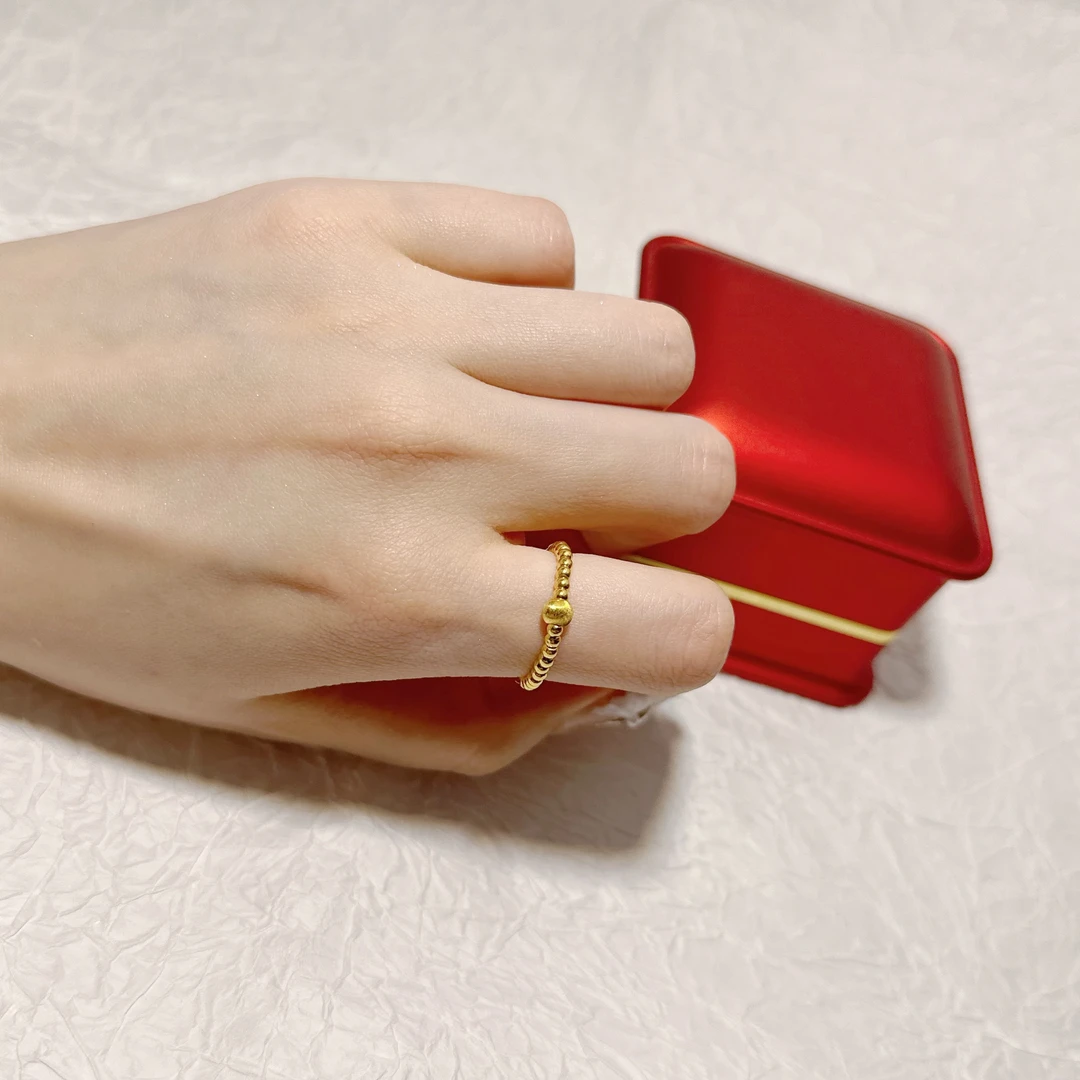 【悦悦专享】足金999金珠猫眼(金珠34个)