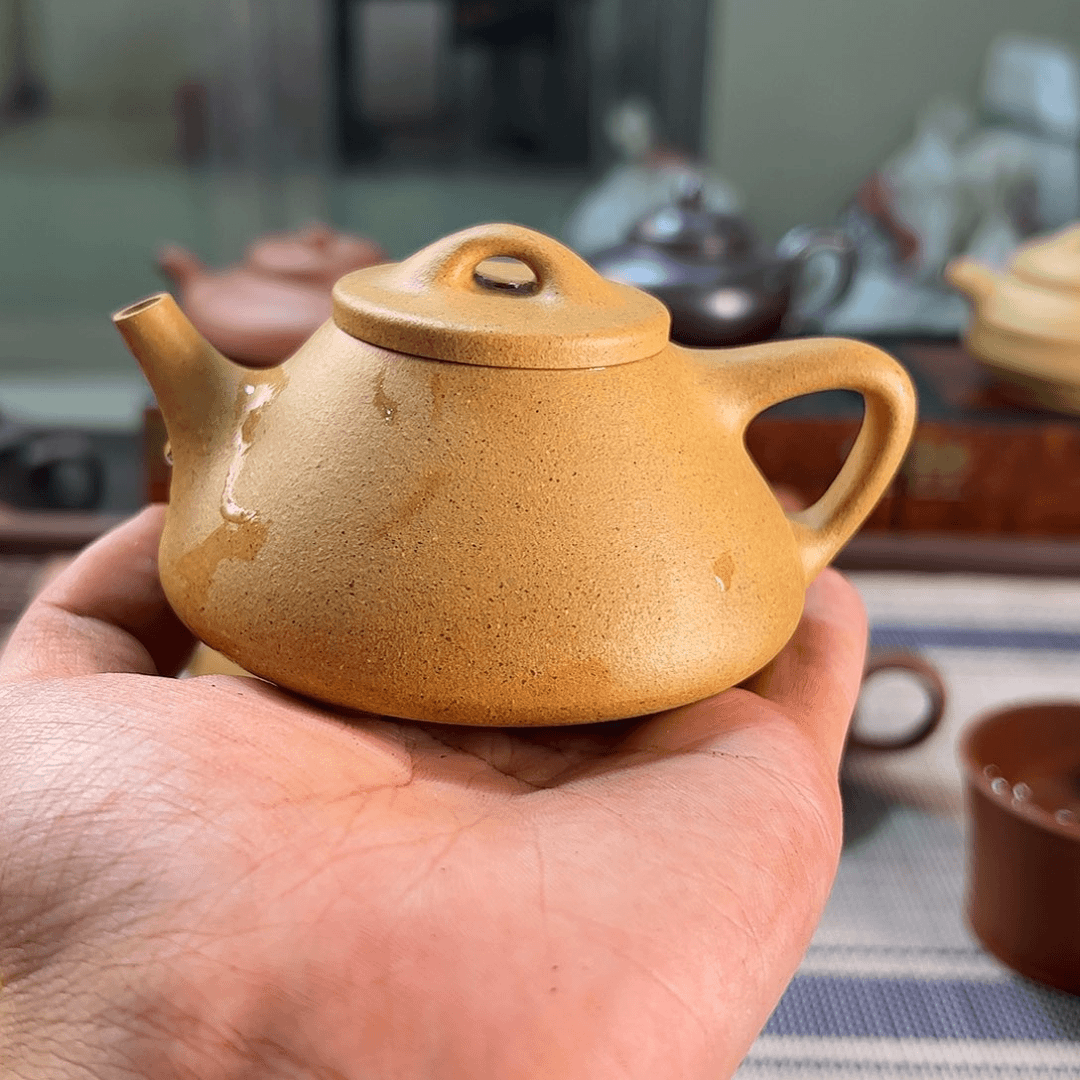 紫砂茶壶黄金段子冶