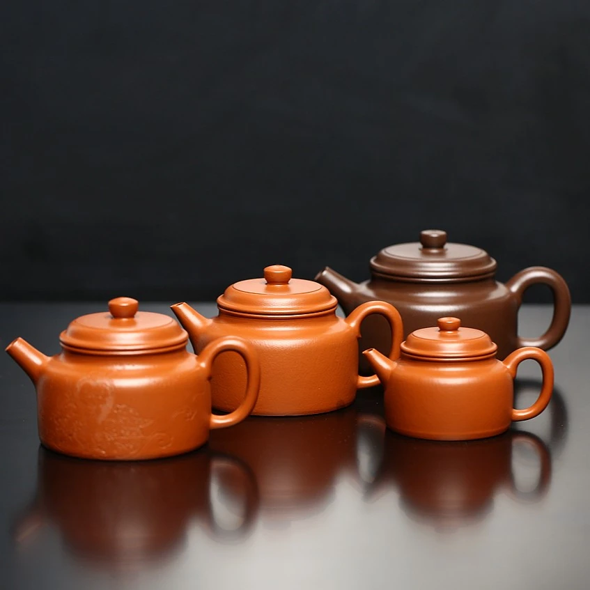 155CC元气橘赵庄朱泥大亨德中壶剑流炮流文气十足大口盖全手工