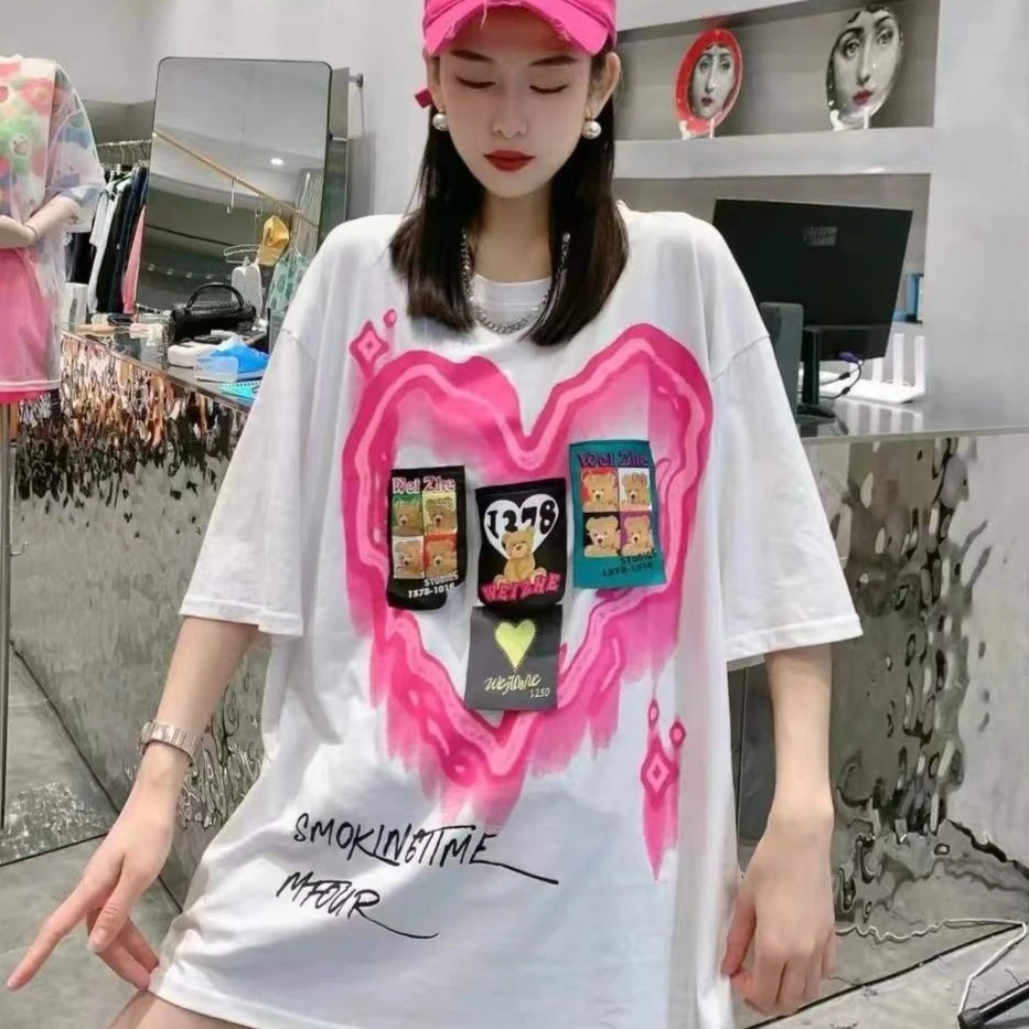 娟姐【301-399】娟姐链接套装上衣百搭潮流短袖纯棉时尚休闲夏季