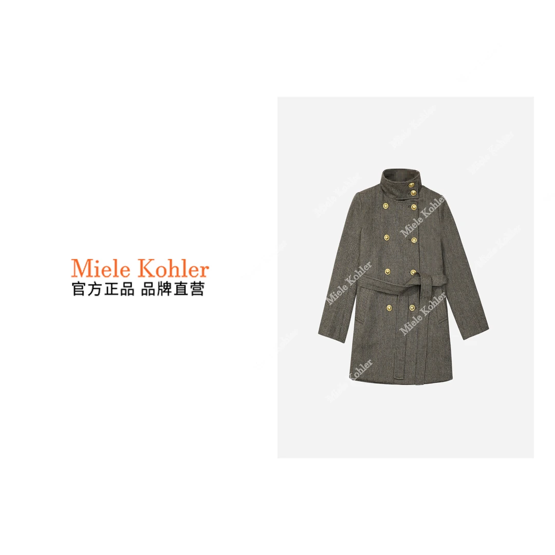 新款高级感气质收腰双排扣外套MKOKQ9229【澳门小源同款】