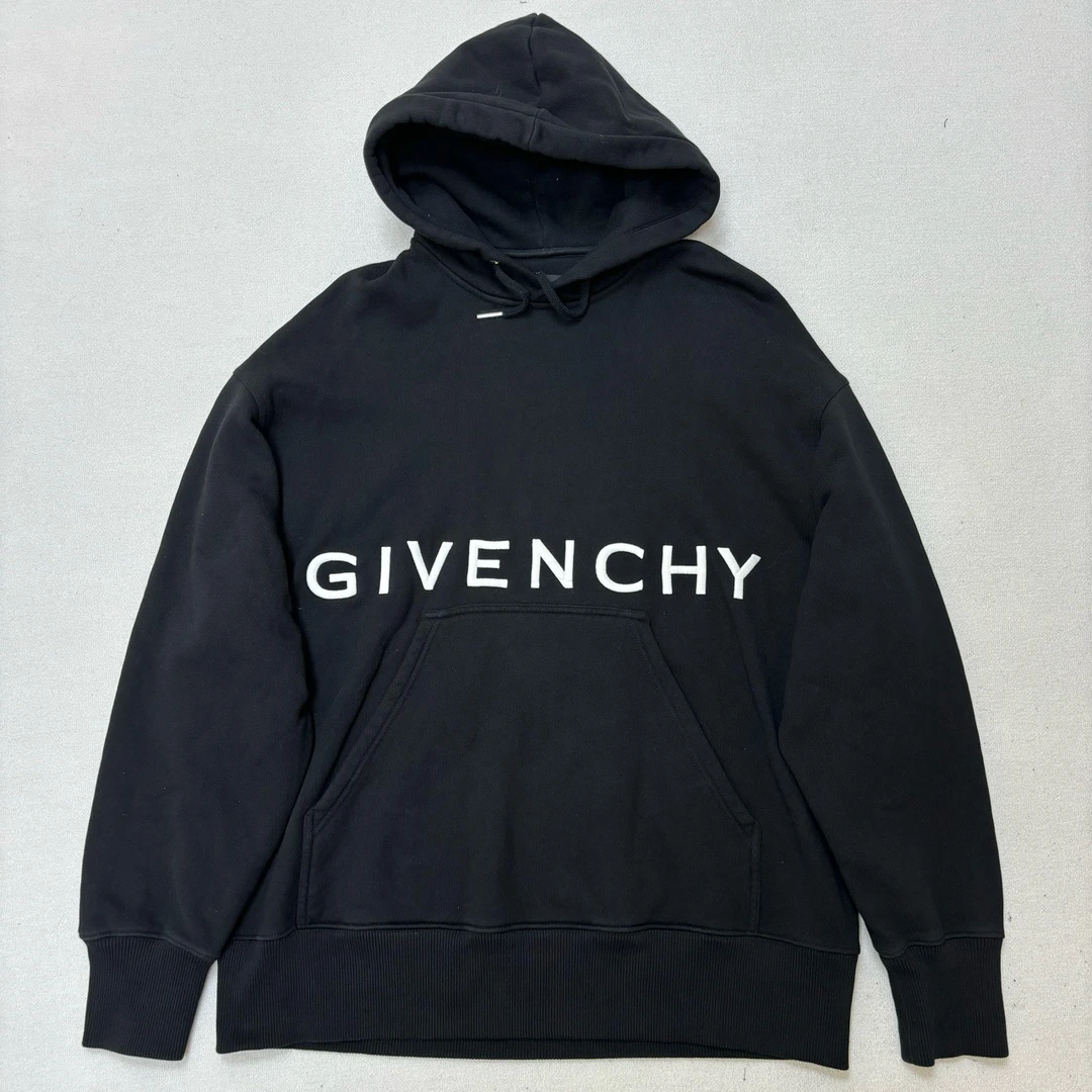 GIVENCHY 纪梵希/字母Logo图案宽松连帽卫衣/尺码S/99新/5709