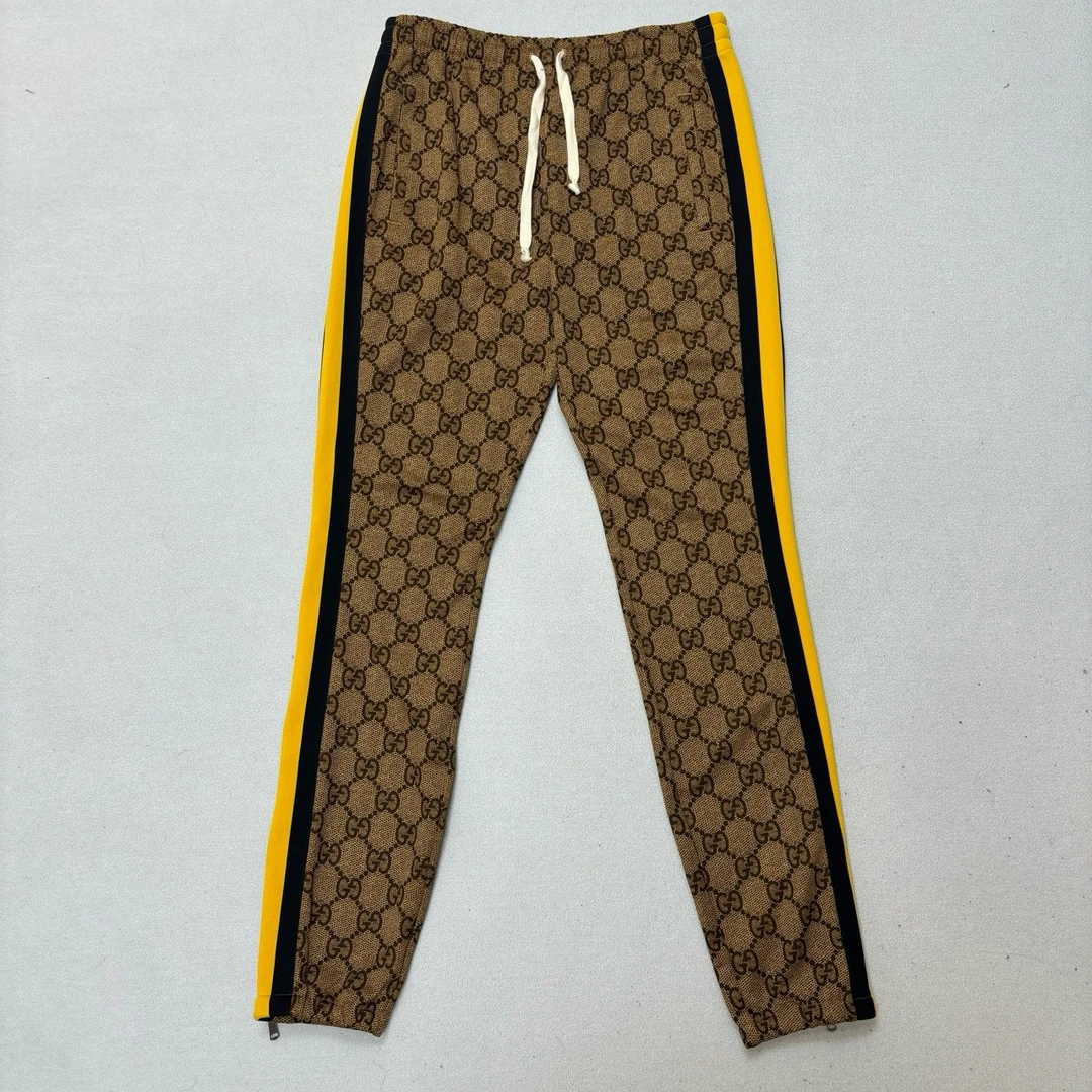 Gucci 古驰/双GLogo满印图案印花休闲裤/尺码M/编号5736