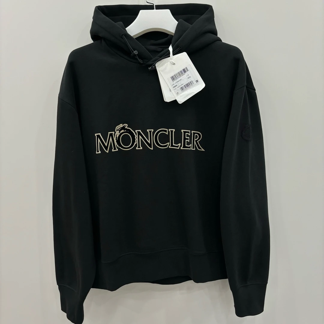 全新未使用/Moncler 盟可睐/抓绒连帽长袖套头卫衣/尺码XL/6246