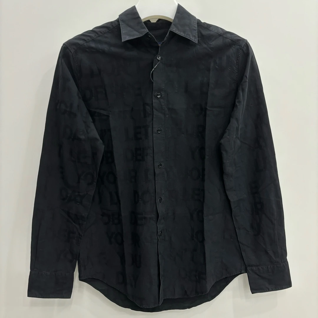 LOUIS VUITTON 路易威登/纯色字母图案长袖衬衫/XS/99新/编号6088