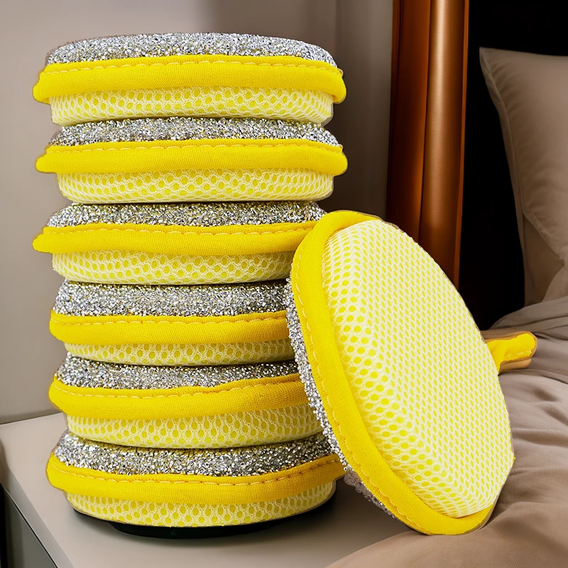 加厚元宝巾双面洗碗海绵擦洗碗布刷碗百洁布擦碗刷锅洗锅厨房清洁