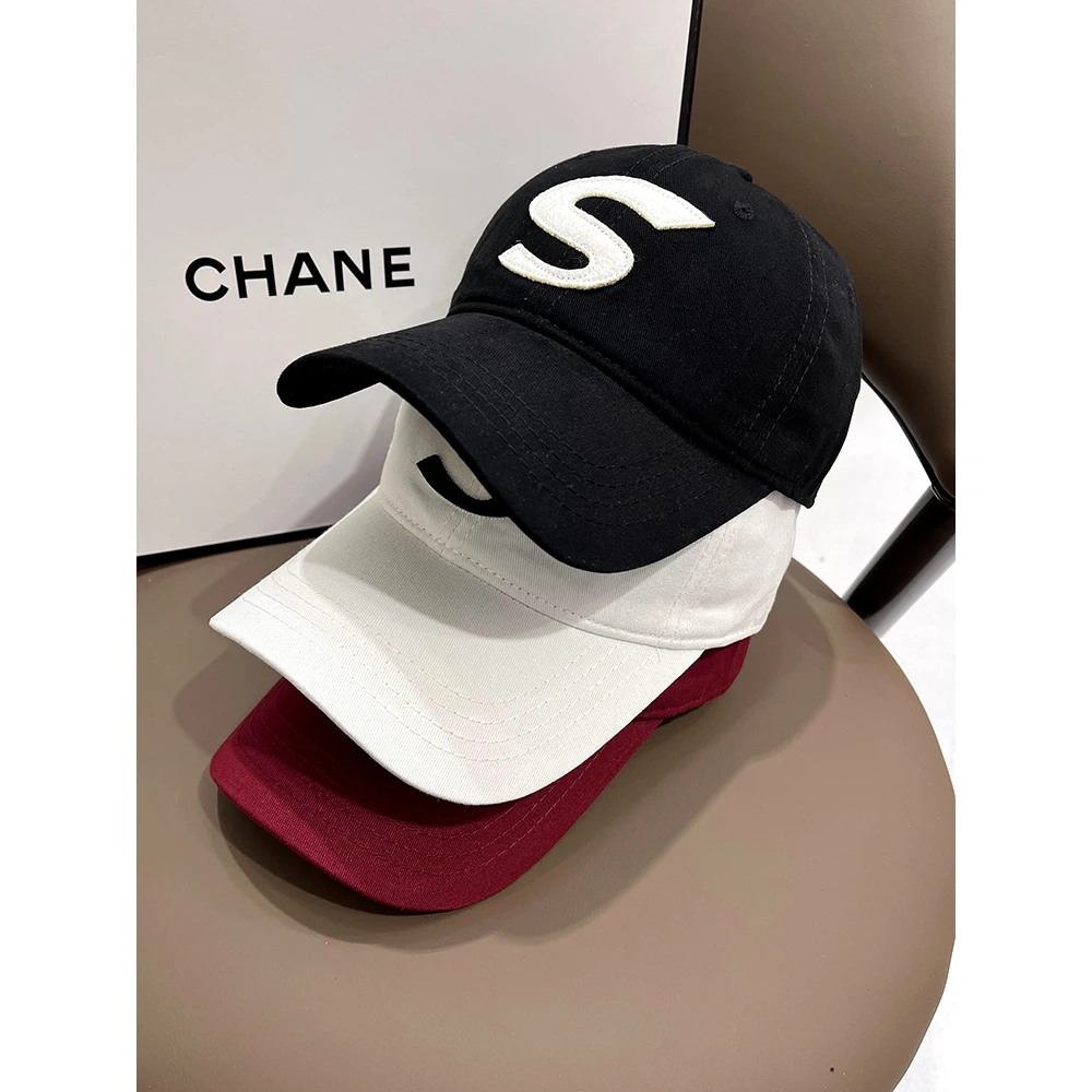 韩系潮牌帽子女新款大S字母情侣男士ins棒球帽出游遮阳鸭舌帽百搭