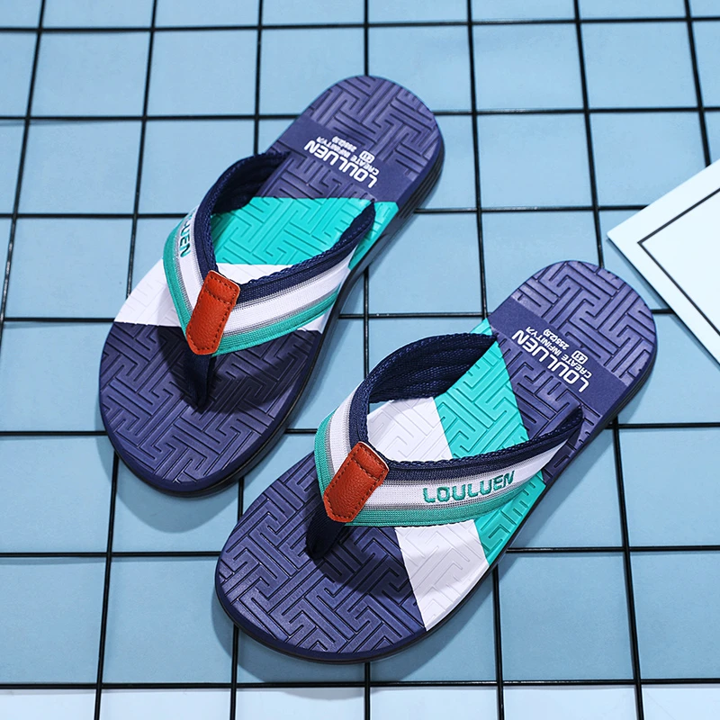 人字拖鞋男士2024新款春夏外穿防滑沙滩时尚休闲夹脚拖鞋户外复古