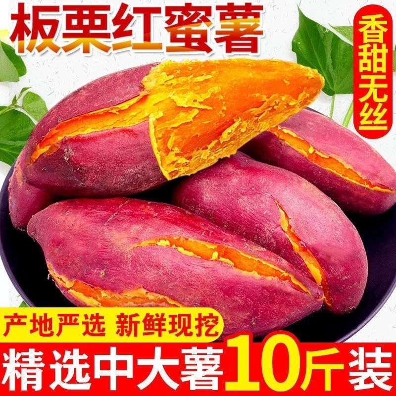 【亏本送】红薯10斤一箱正宗糖心蜜薯特级红薯沙土番薯地瓜产地批发