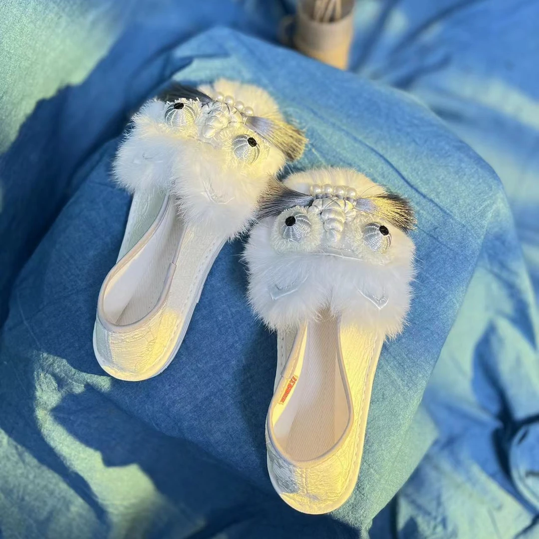 【小白虎虎头鞋】中国风国潮透气舒适养脚纯手工千层底布鞋民族