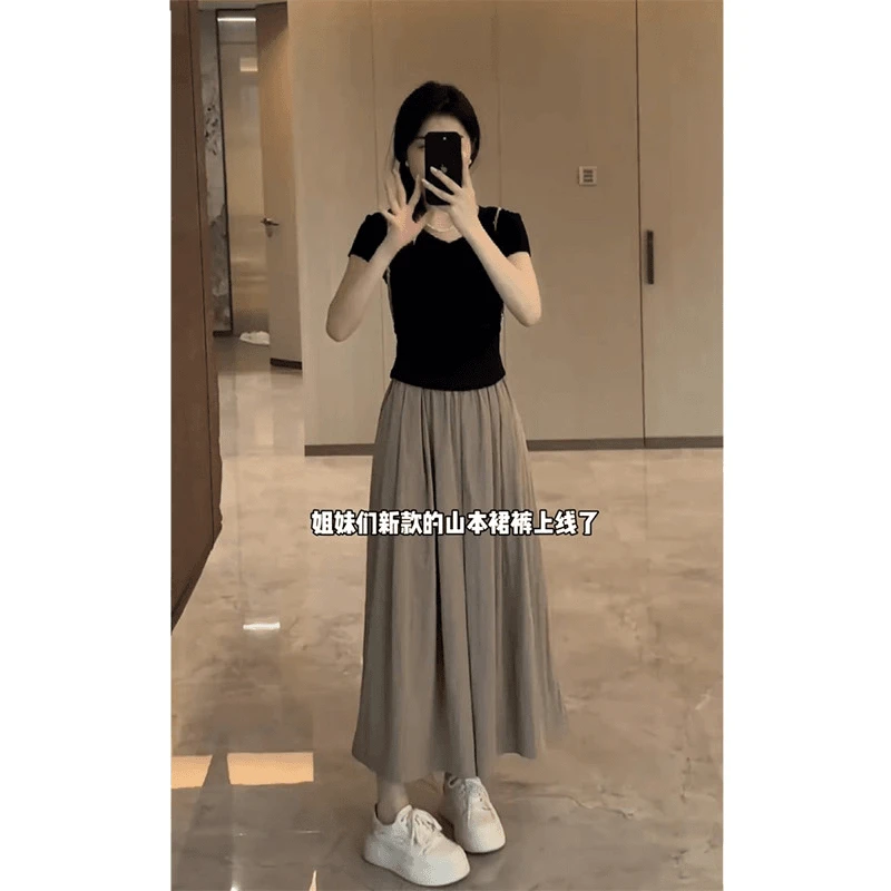 夏装搭配一整套复古港风御姐纯欲轻熟慵懒休闲显瘦遮肉两件套装女