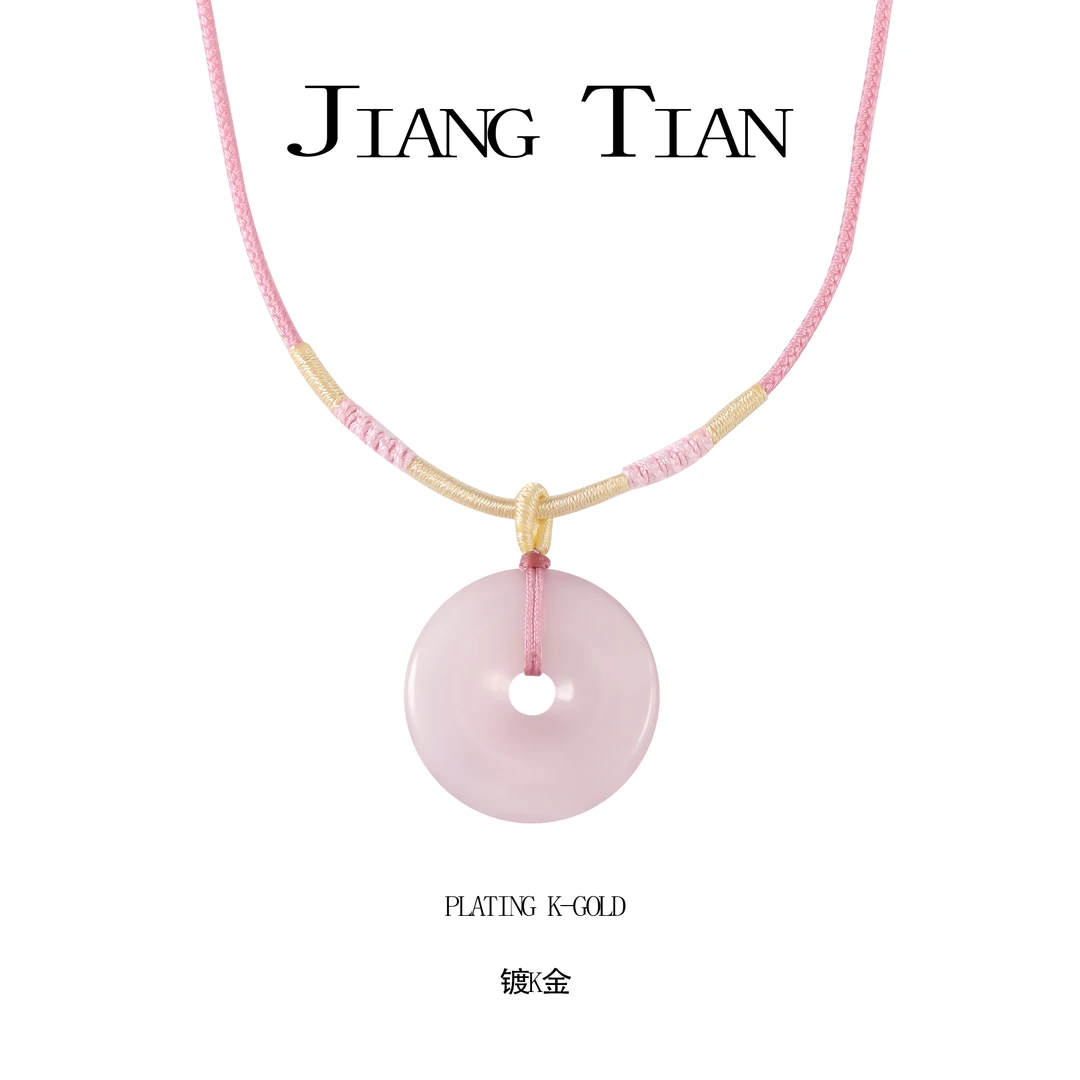 铜合金布艺项链 新中式编织项链  G2879