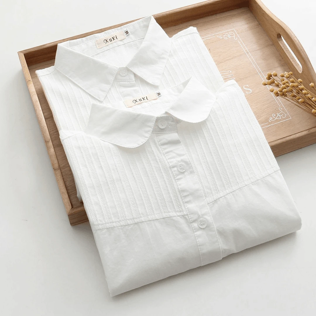 设计感小众女士衬衫外套2024早秋新款别致绝美上衣高级感白色衬衣