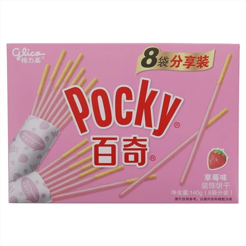 百奇/pocky装饰饼干草莓味 140g