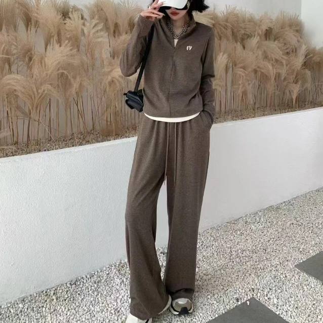 衣长57裤长99新款秋季时尚休闲显瘦气质设计感减龄两件套8691【12】