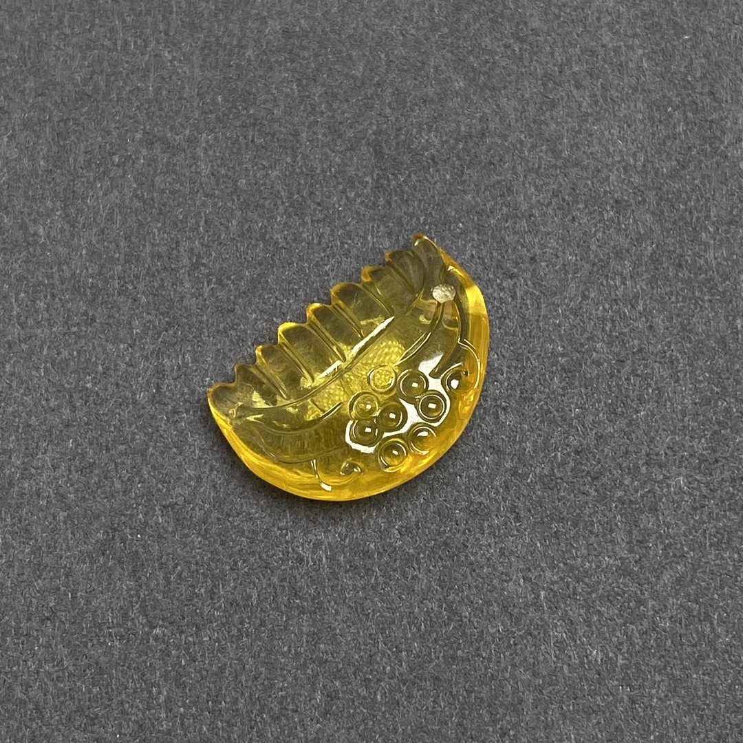 天然原矿琥珀金珀梳子