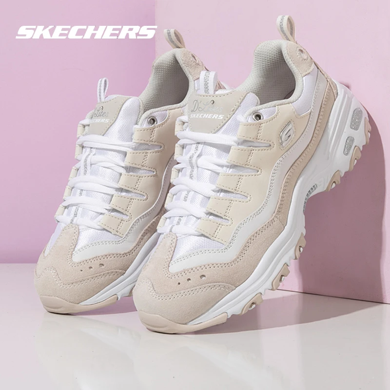 斯凯奇正品熊猫鞋女鞋秋季新款小白鞋休闲运动鞋厚底老爹鞋 13141