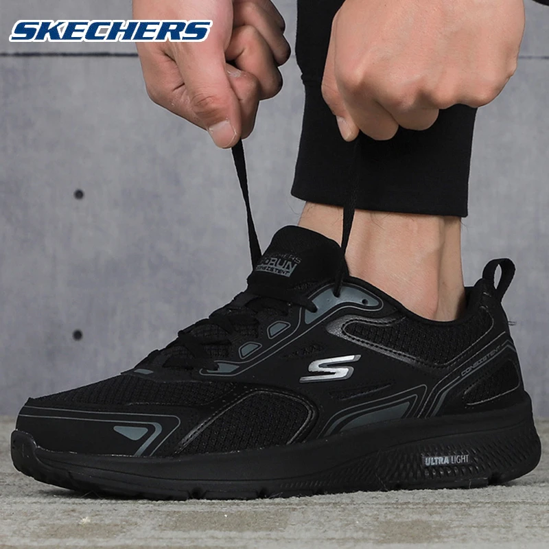 skechers斯凯奇轻便缓震跑步鞋男鞋秋季新款网面透气运动鞋220034
